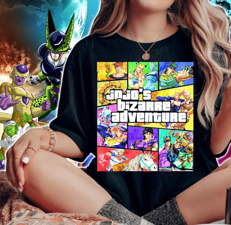 Grand Theft Auto Jojo's Bizarre Adventure shirt woman shirt