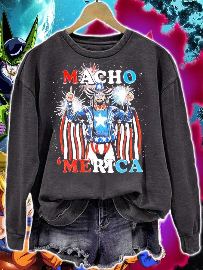 Pro-Wrestling Macho 'Merica shirt sweatshirt