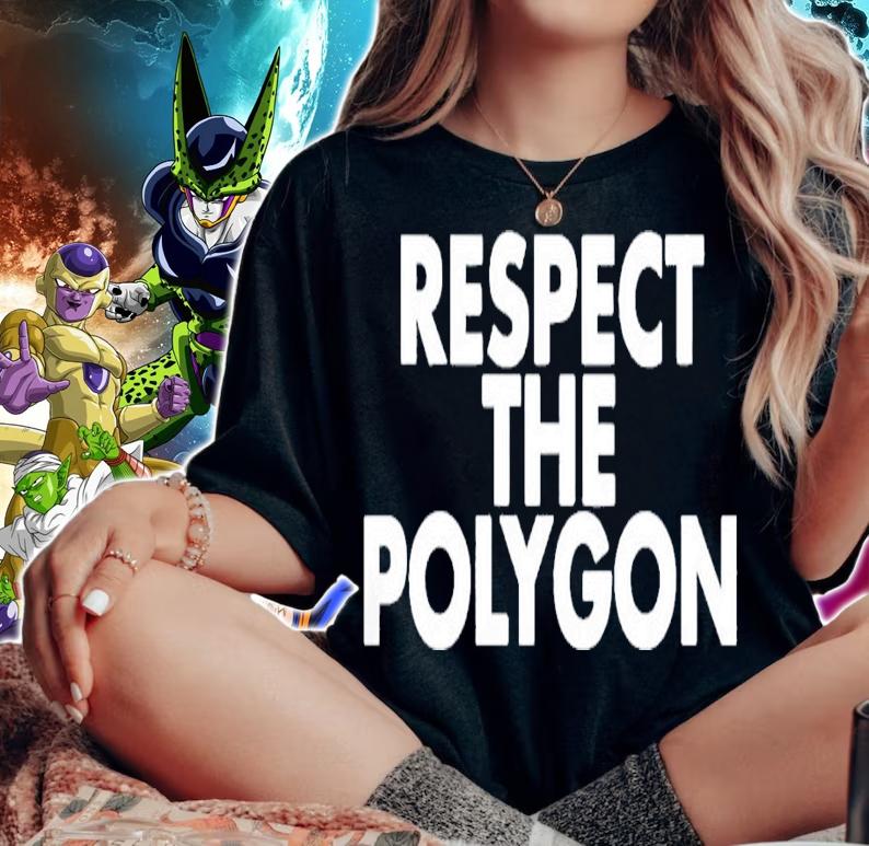 Respect the polygon t-shirt woman shirt