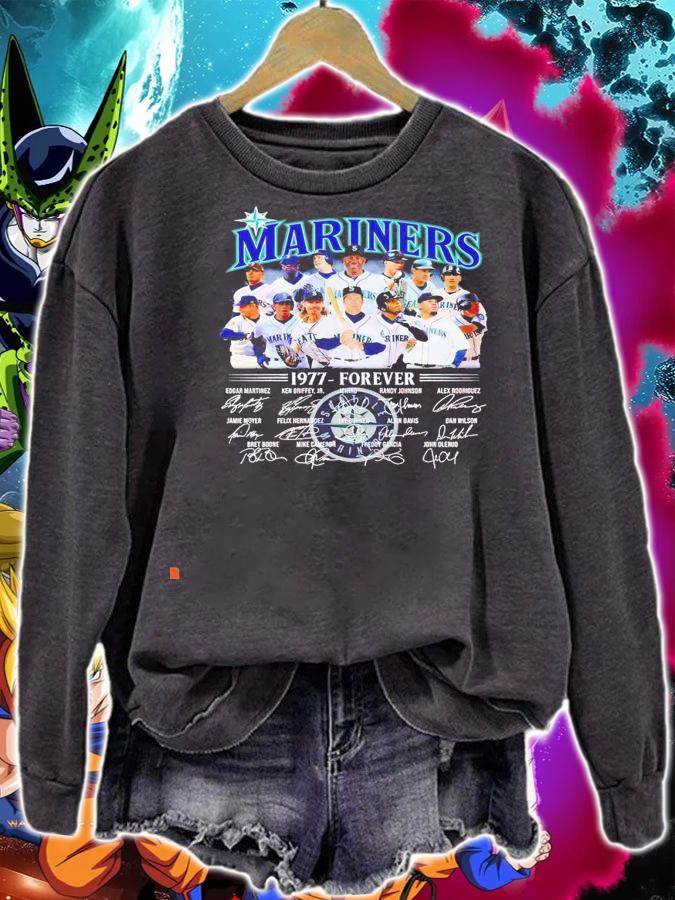 Seattle Mariners 1977 forever signatures shirt sweatshirt