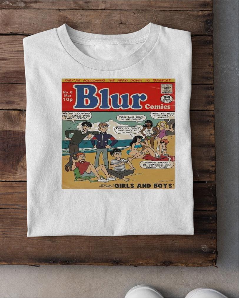 They're following the herd down to greece Blur shirt shirt