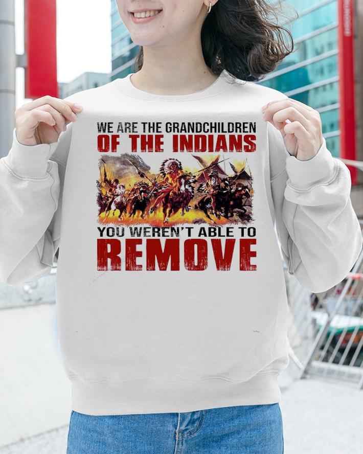 We are the grandchildren of the Indians you weren't able to remove shirt sweatshirt