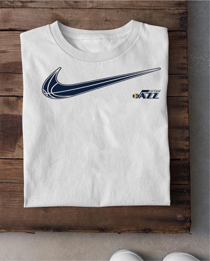 Utah Jazz 2020-2021 Nike City Edition Swoosh shirt shirt