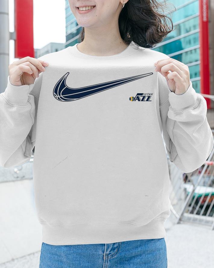 Utah Jazz 2020-2021 Nike City Edition Swoosh shirt sweatshirt