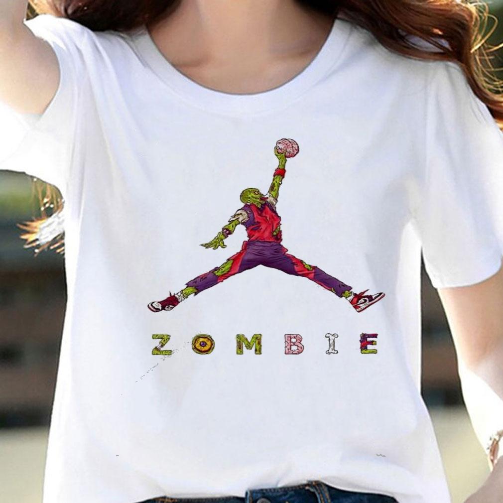 Zombie Jordan Halloween day shirt woman shirt