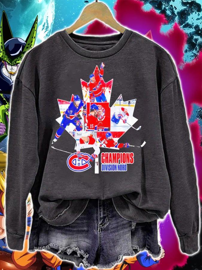 Montreal Canadiens Champions Division Nord shirt sweatshirt