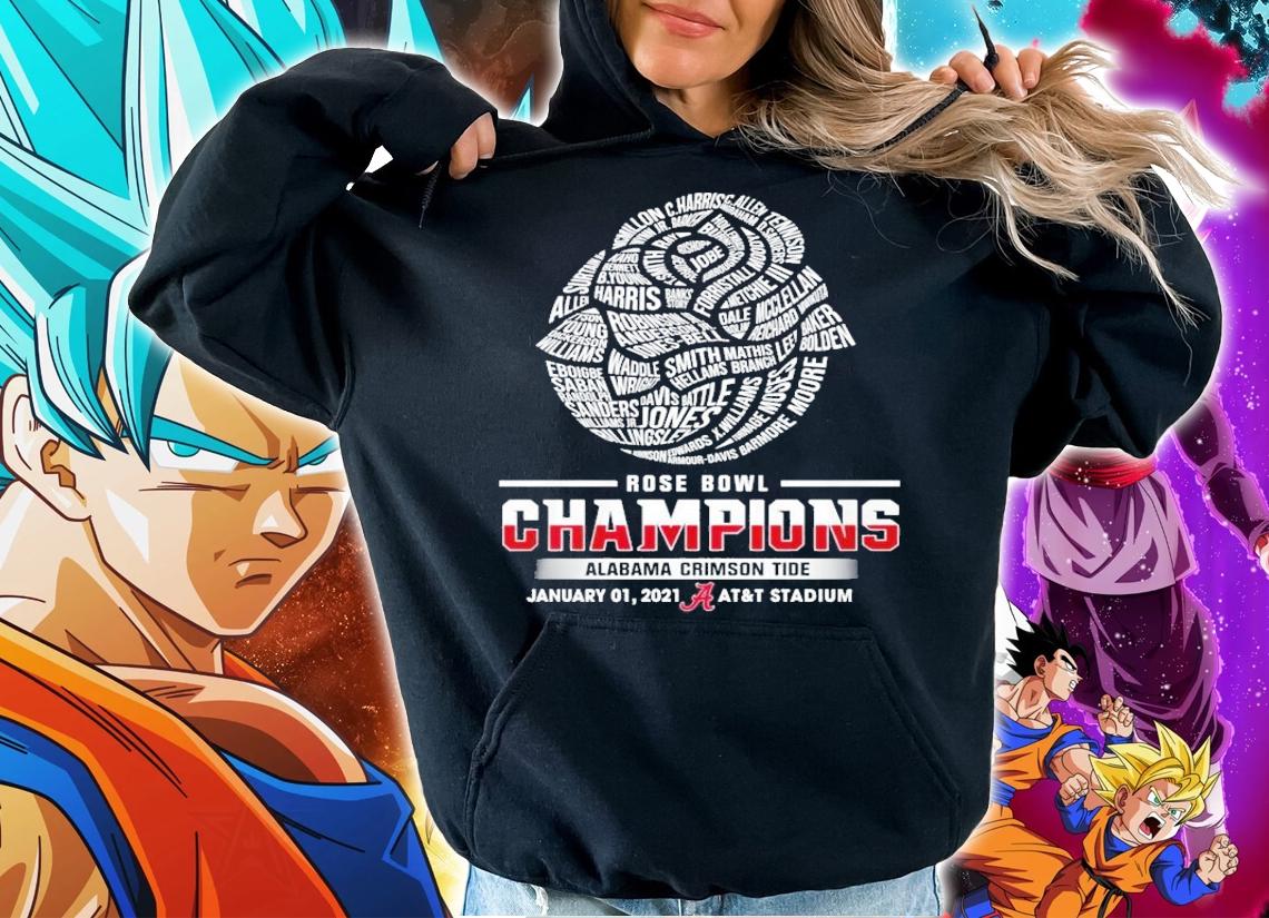 Rose Bowl Champions Alabama Crimson Tide January 01 2021 AT&T Stadium shirt hoodie