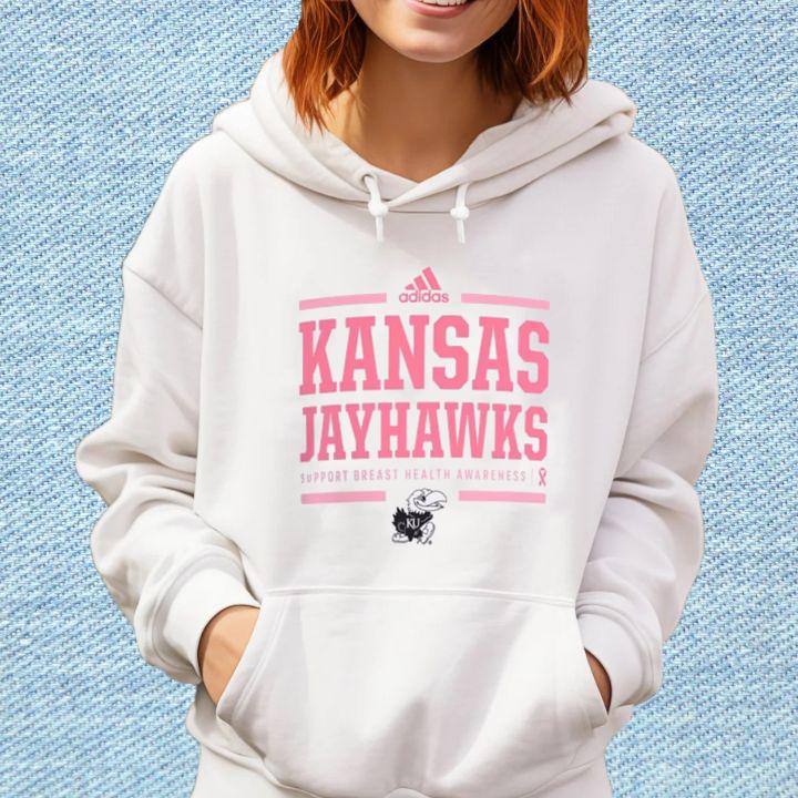 Adidas Kansas Jayhawks Support Breast Cancer Health Awareness T-Shirt hoodie