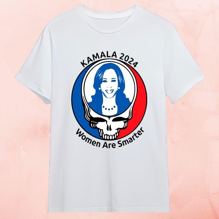 Kamala Harris Grateful Dead Kamala 2024 Women Are Smarter Shirt