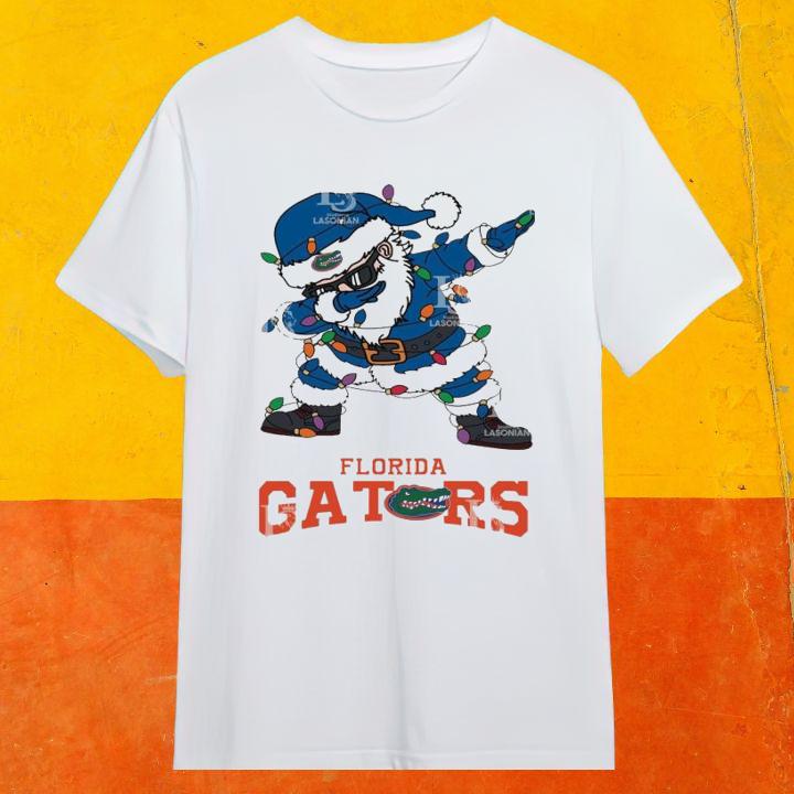 Shop Dabbing Santa Florida Gators Christmas Light Shirt for Holiday Cheer