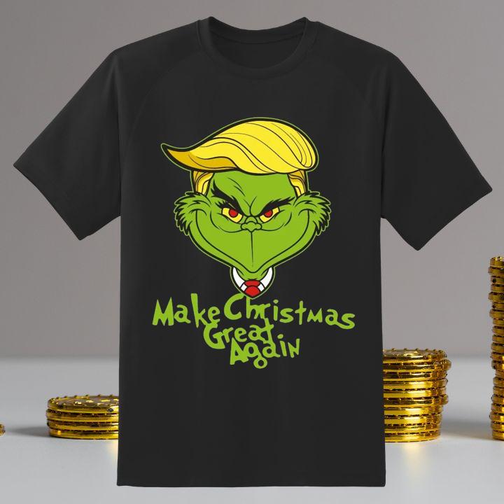 Make Christmas Great Again with Donald Grinch Trump Christmas Shirt