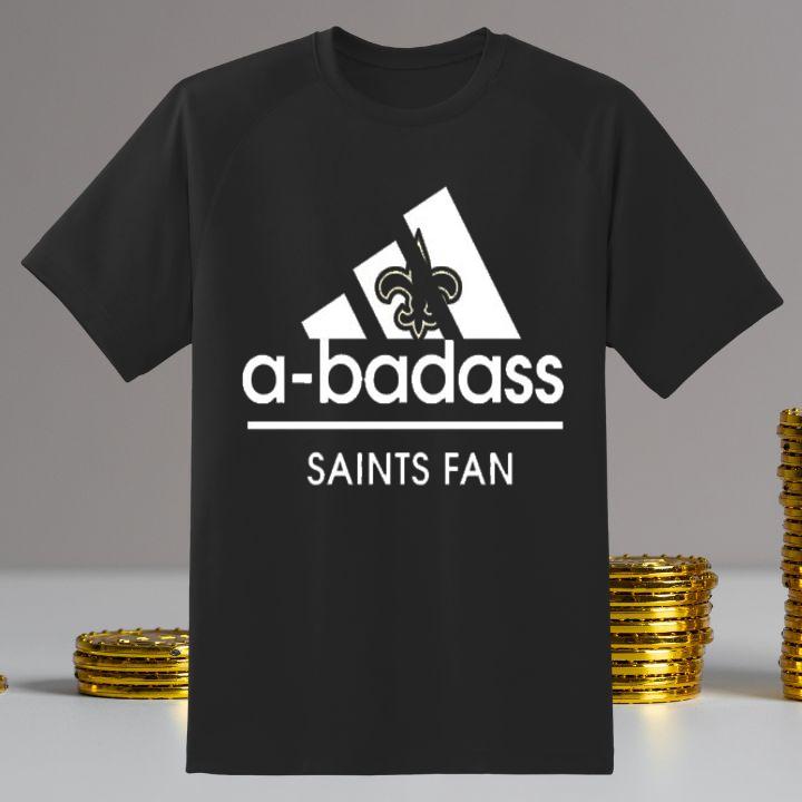 Get the Adidas A-Badass New Orleans Saints Fan Shirt – Bold & Stylish!
