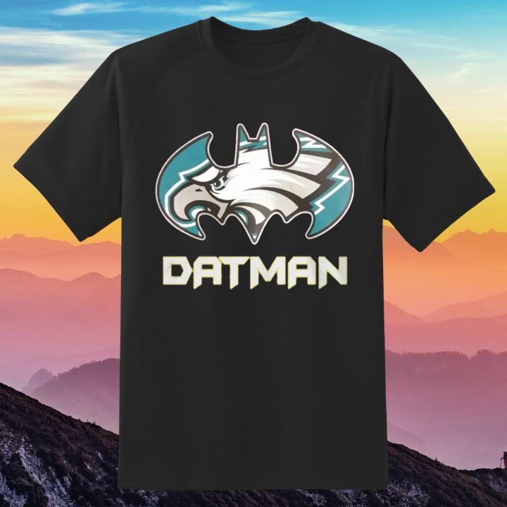 Shop Philadelphia Eagles Datman Batman Logo Shirt - Must-Have for Fans!