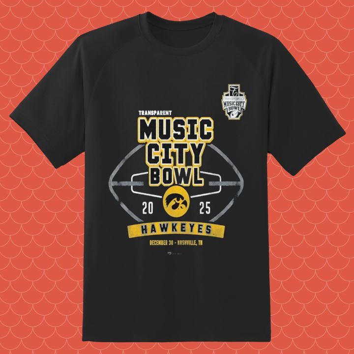 Official Iowa Hawkeyes Music City Bowl 2024 December 30 Nashville Shirt