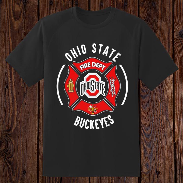 Premium Ohio State Buckeyes Firefighter Logo T-Shirt