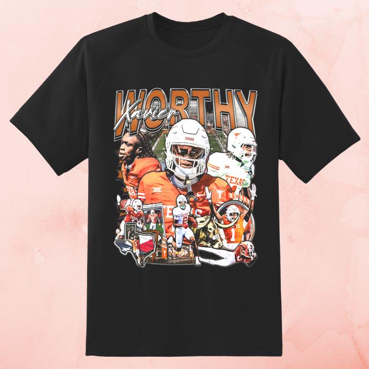Xavier Worthy Texas Longhorns Vintage Shirt
