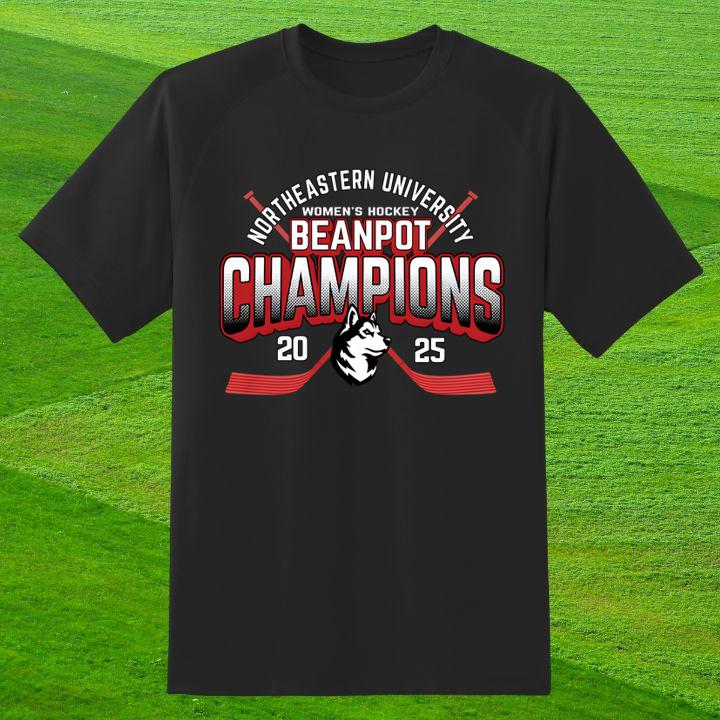 Northeastern Huskies University Womens Hockey Beanpot Champions 2025 Shirt