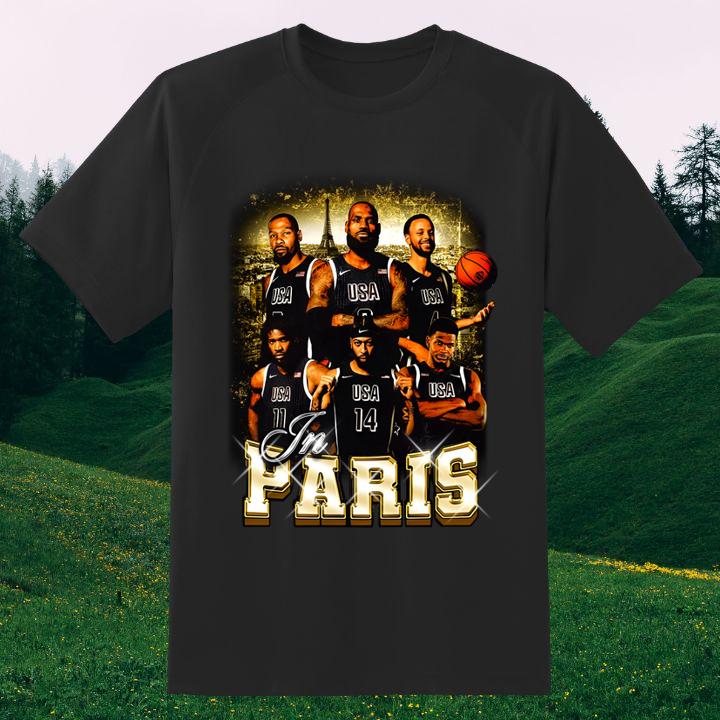 In Paris Usa Basketball Team Shirt