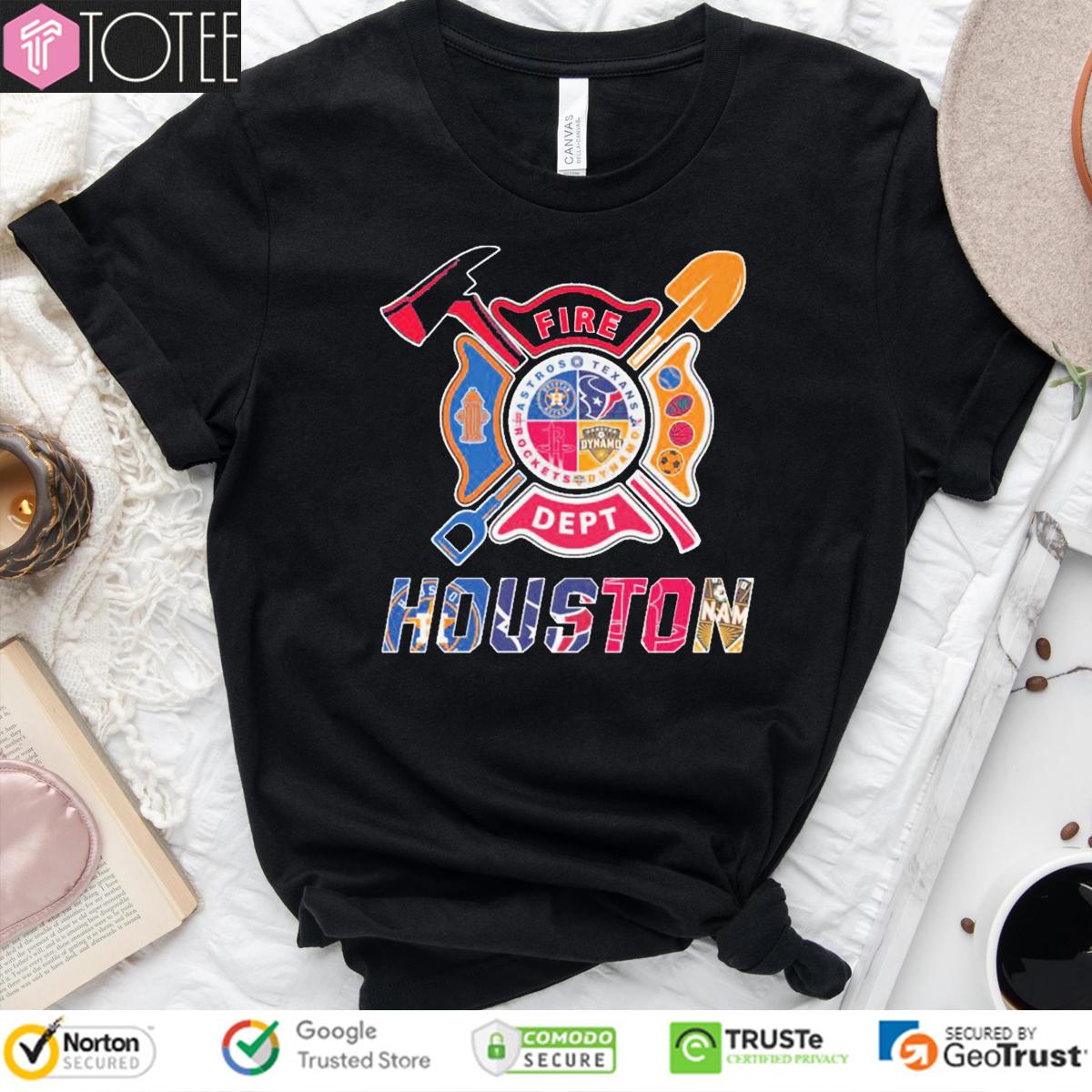 Fire Dept Houston Sports Firefighter T-Shirt