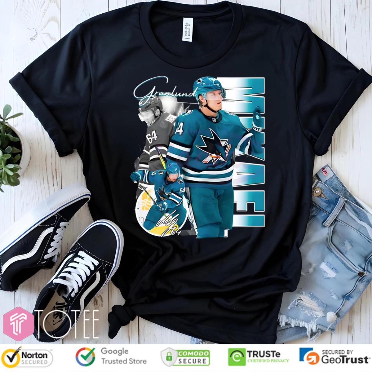 Mikael Granlund San Jose Sharks Nhl Players Lightning Effect Hockey Shirt