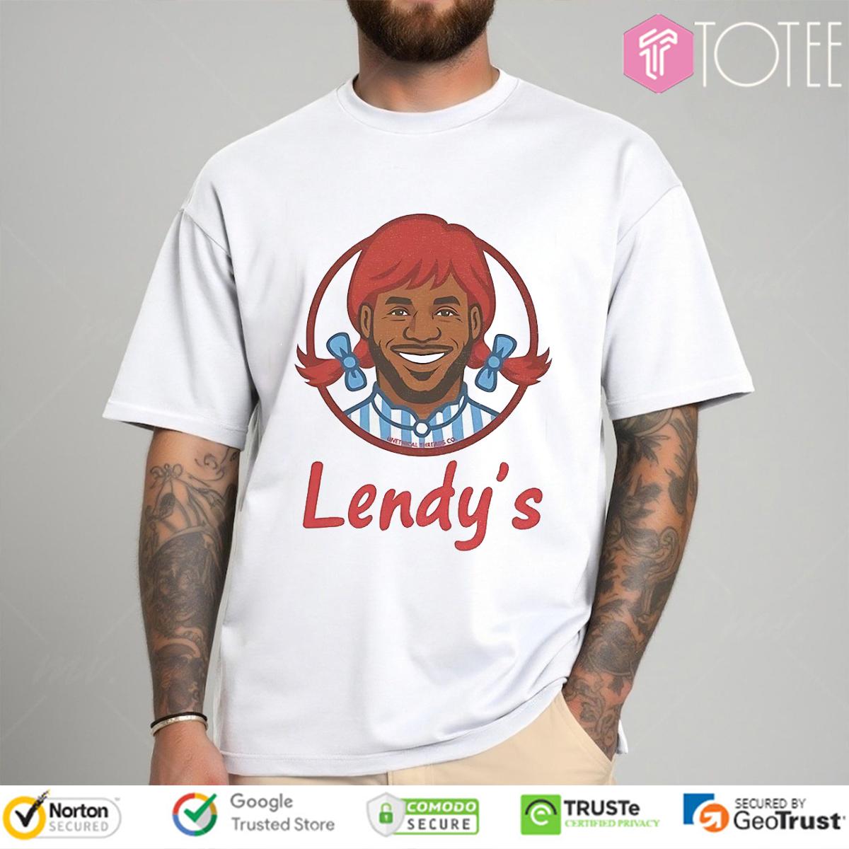 Lendy's LeBron James Parody Wendy's Logo T-Shirt