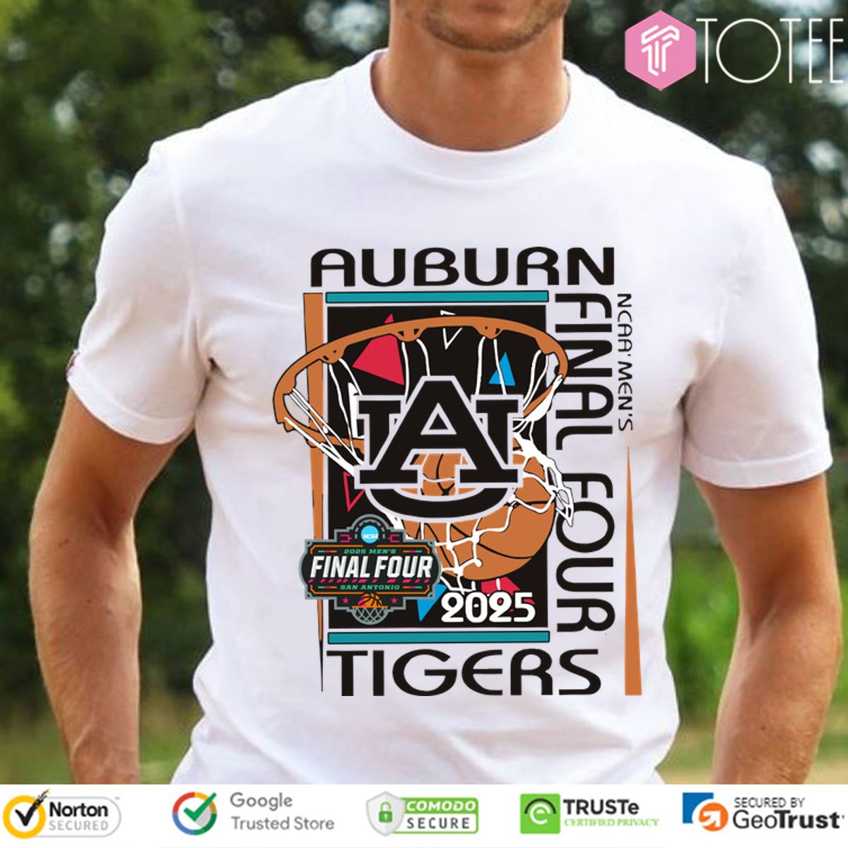 Auburn Basketball 2025 Mens Final Four Retro Shirt 