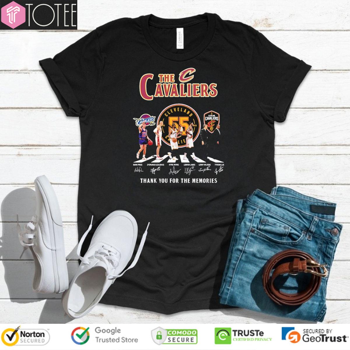 The Cleveland Cavaliers Abbey Road Signatures t-shirt