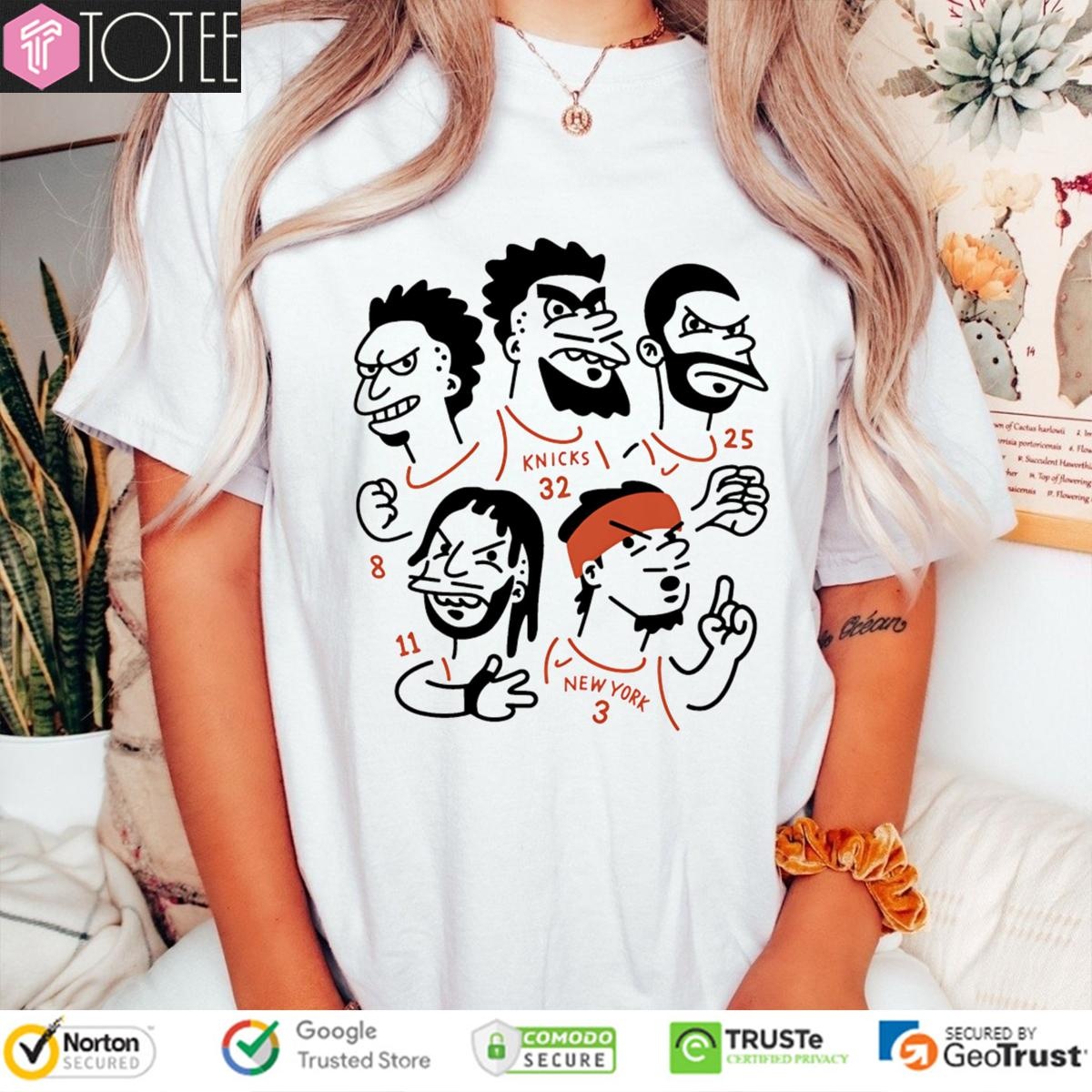 New York Knicks Players Caricatures t-shirt