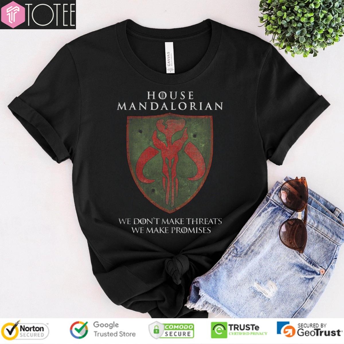 House Mandalorian Star Wars Game Of Thrones House Stark T-shirt