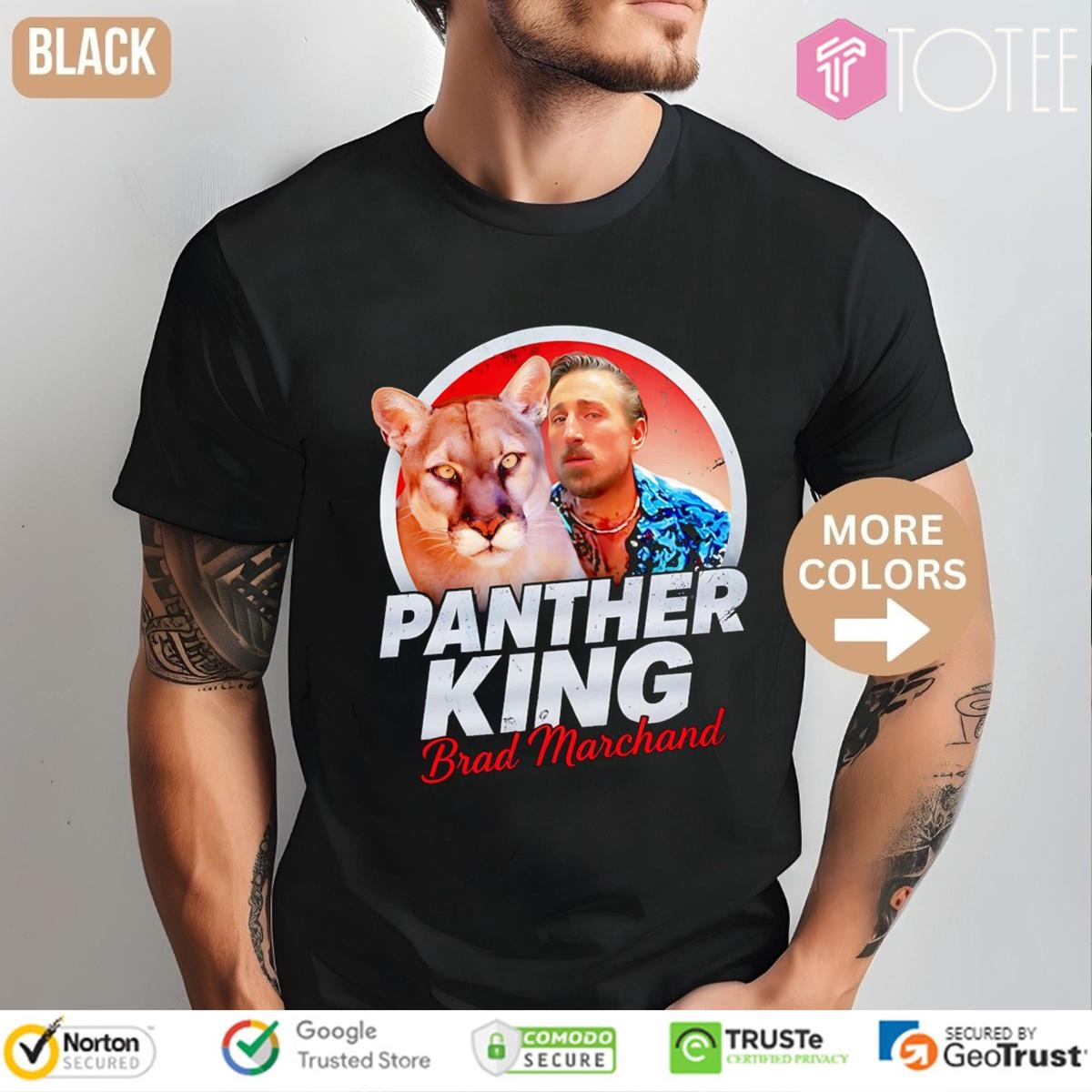 Panther King Parody Tiger King Joe Exotic Brad Marchand Florida Panthers T-shirt