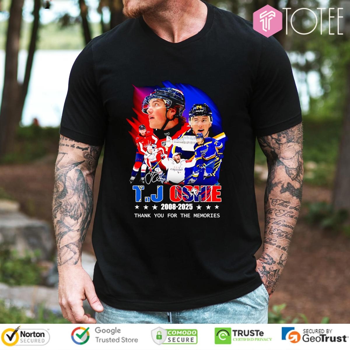 T. J. Oshie Washington Capitals 2008-2025 Signature T-shirt