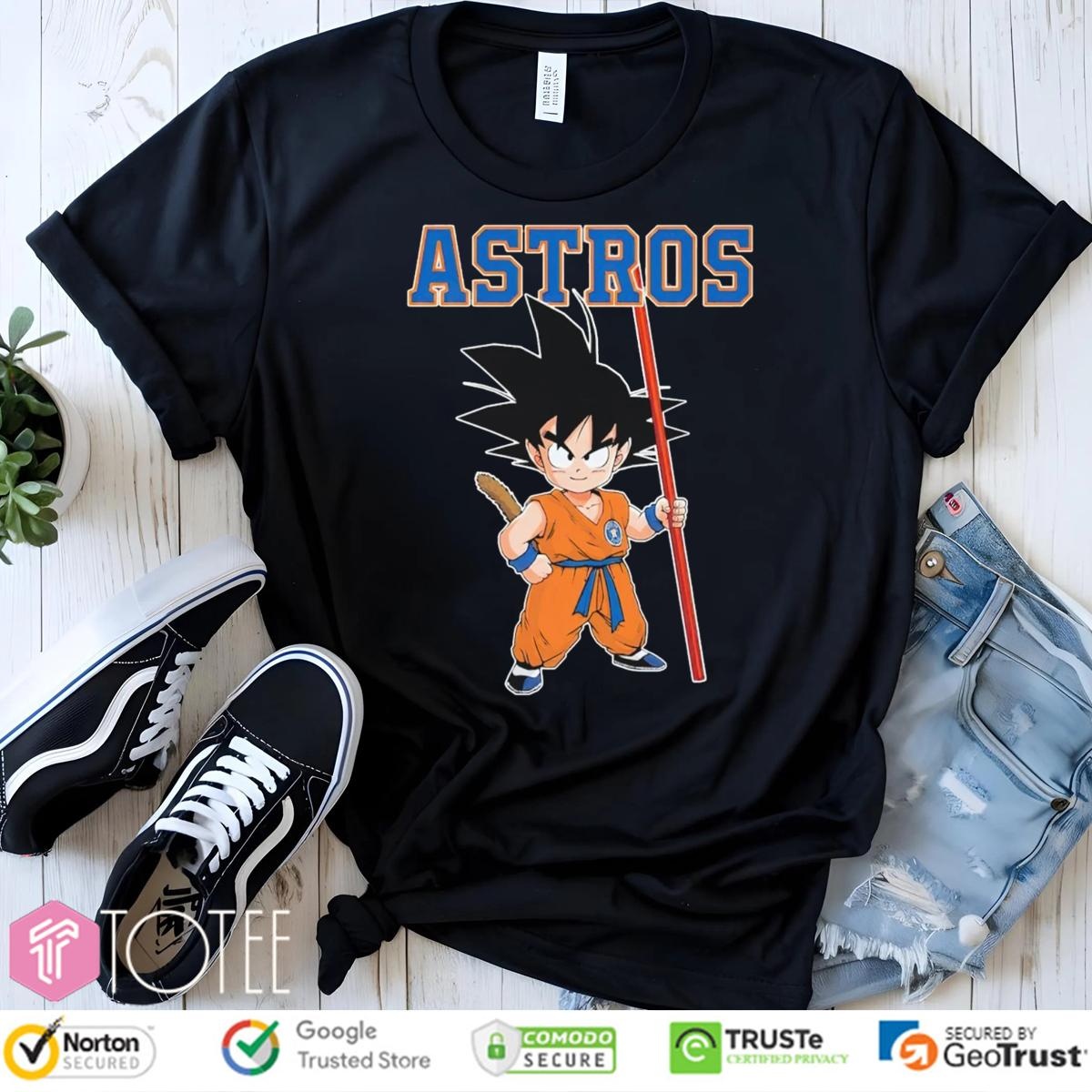 Dragon Ball Z Goku Houston Astros Baseball T-shirt