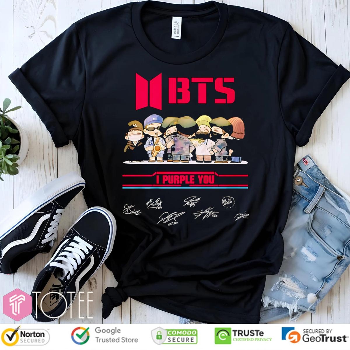 Bts Chibi I Purple You Signatures T-shirt