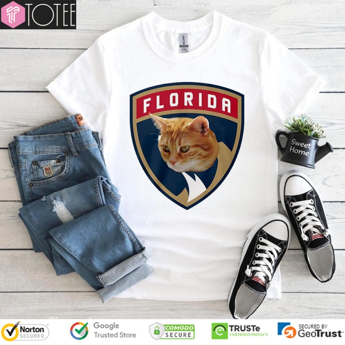Paul Maurice His Cats Parody Florida Panthers Logo T-shirt
