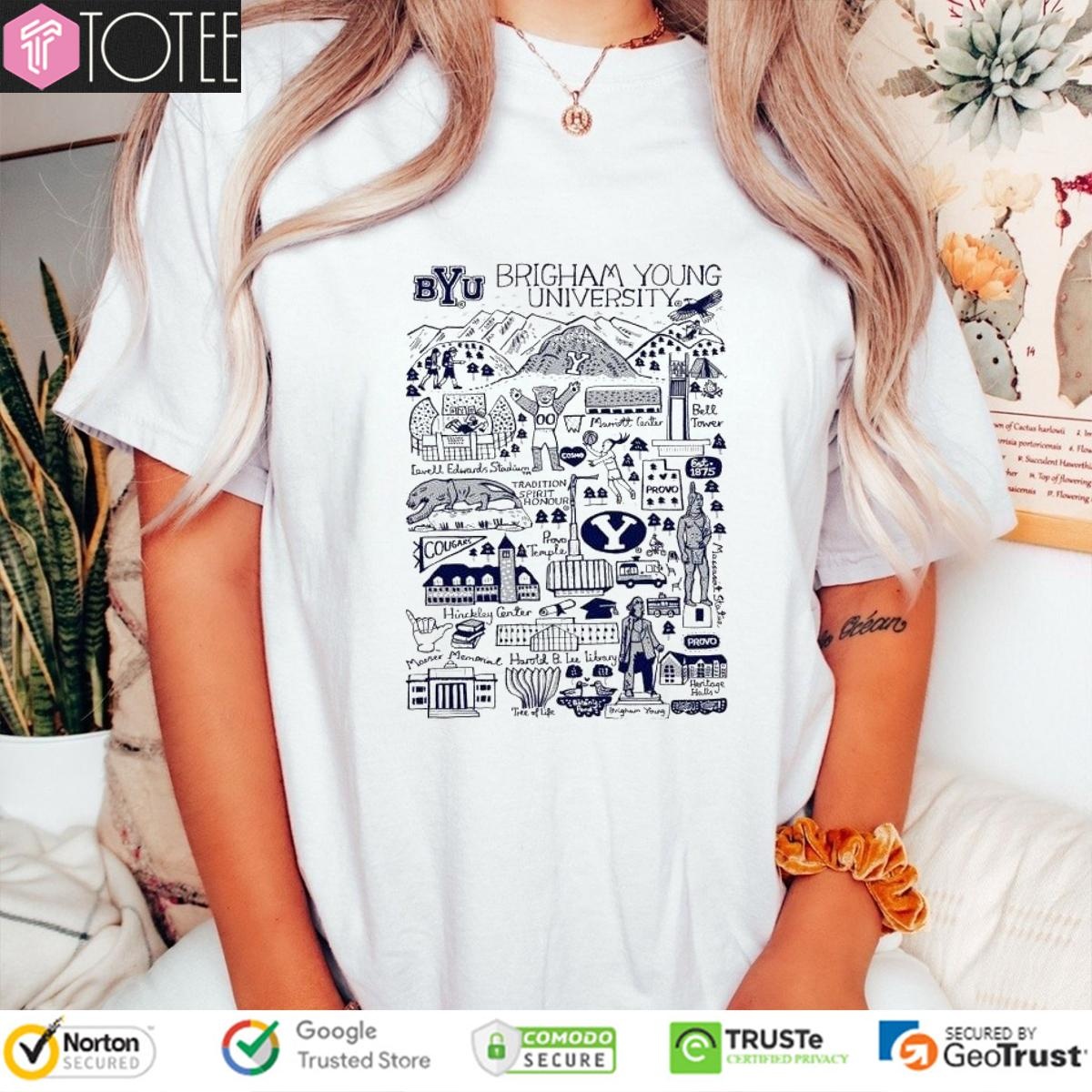 Brigham Young University Art Illustration T-shirt