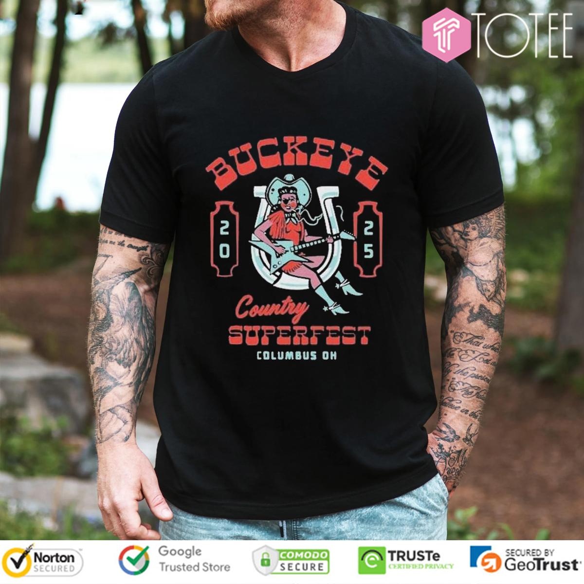 Buckeye Country Superfest June 21 2025 Columbus Ohio T-shirt