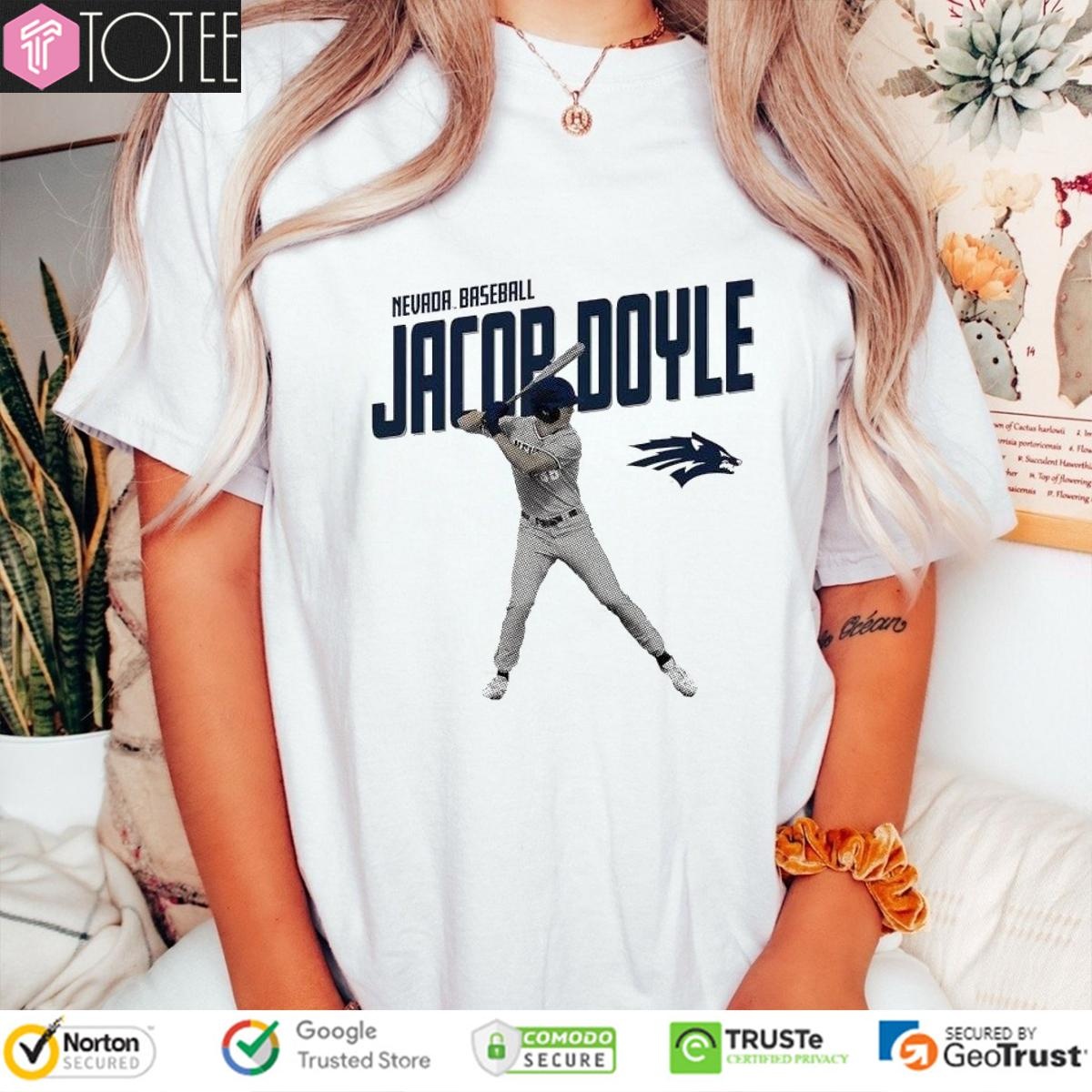 Jacob Doyle Nevada Wolf Pack Baseball T-shirt