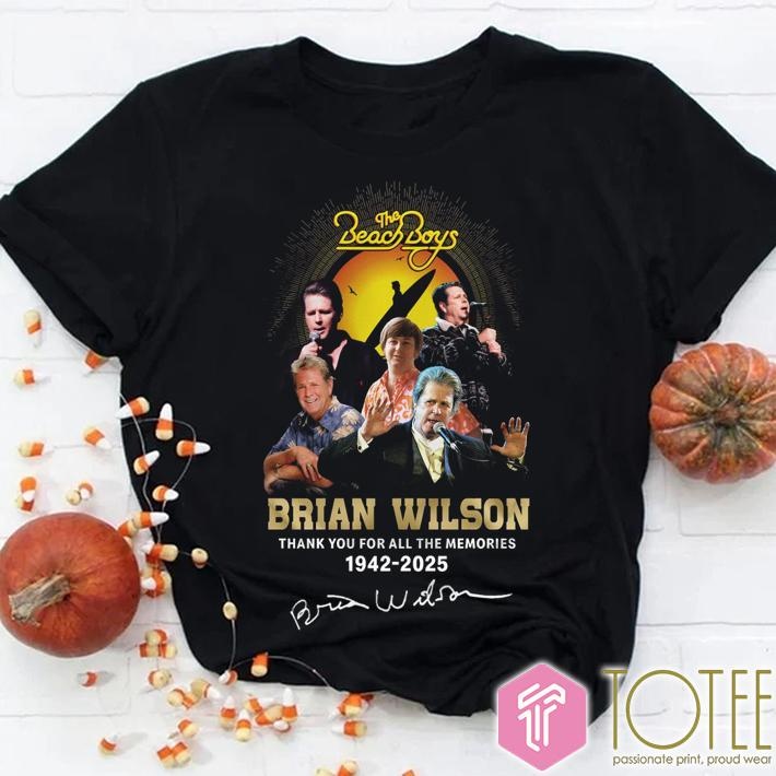 The Beach Boys Thank You For All The Memories Brian Wilson 1942-2025 T-shirt