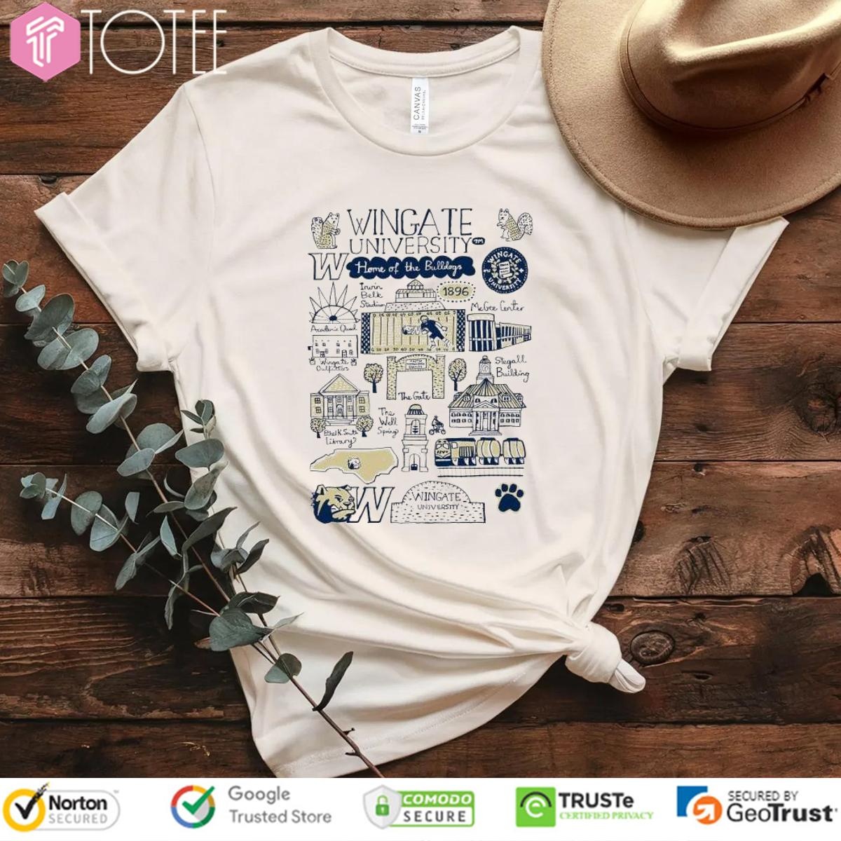 Wingate University Art Illustration T-shirt