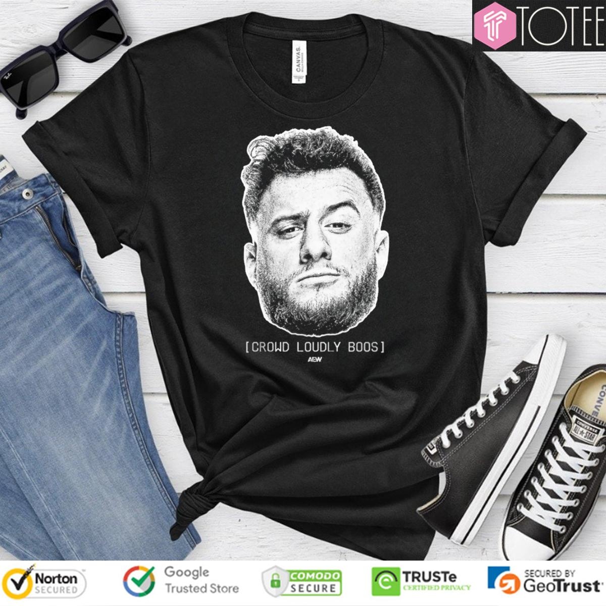 Mjf Crowd Loudly Boos Big Head Aew T-shirt