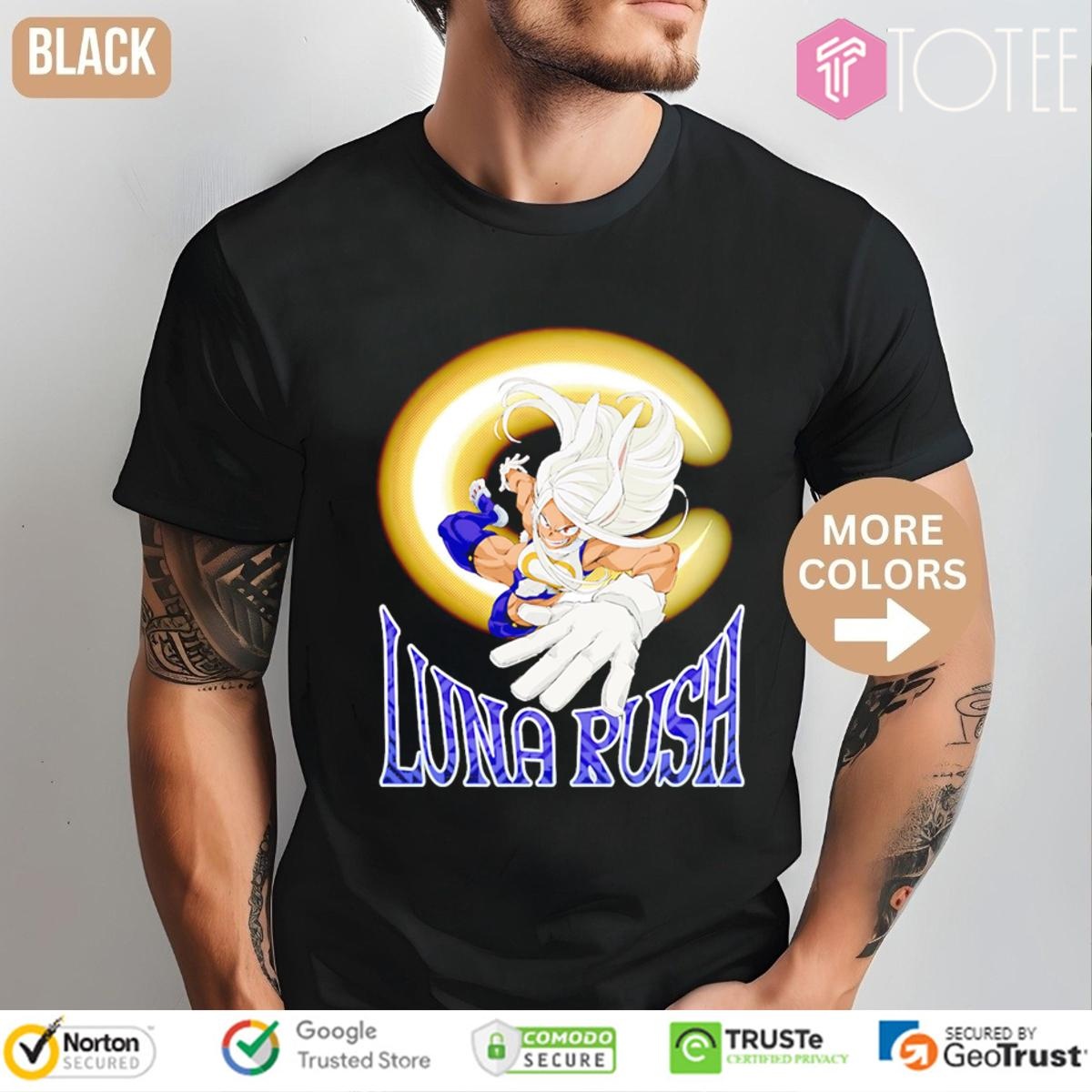 Rumi Usagiyama Rabbit Hero Mirko Luna Rush My Hero Academia T-shirt