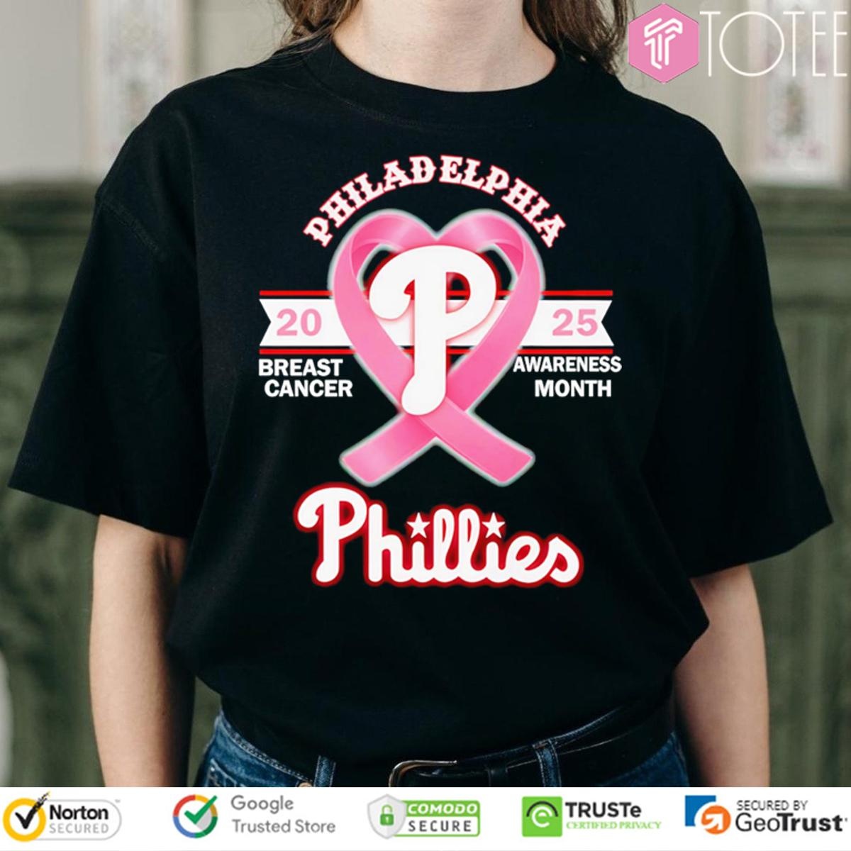 2025 Breast Cancer Awareness Month Philadelphia Phillies Baseball T-shirt