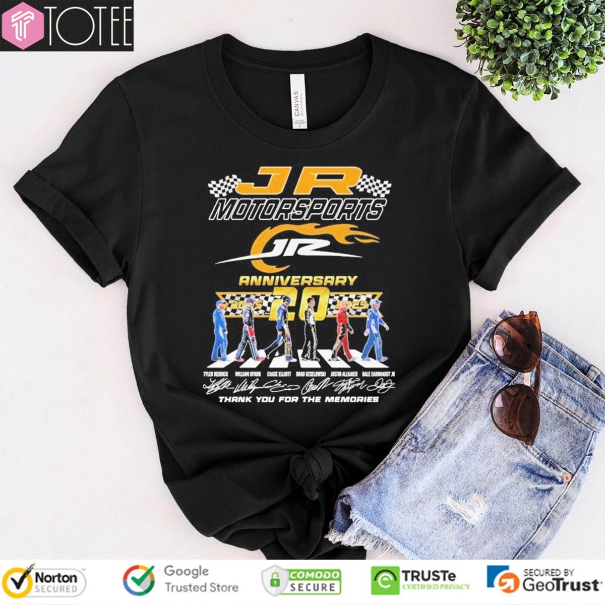20Th Anniversary 2005-2025 Jr Motorsports Abbey Road Signatures T-shirt