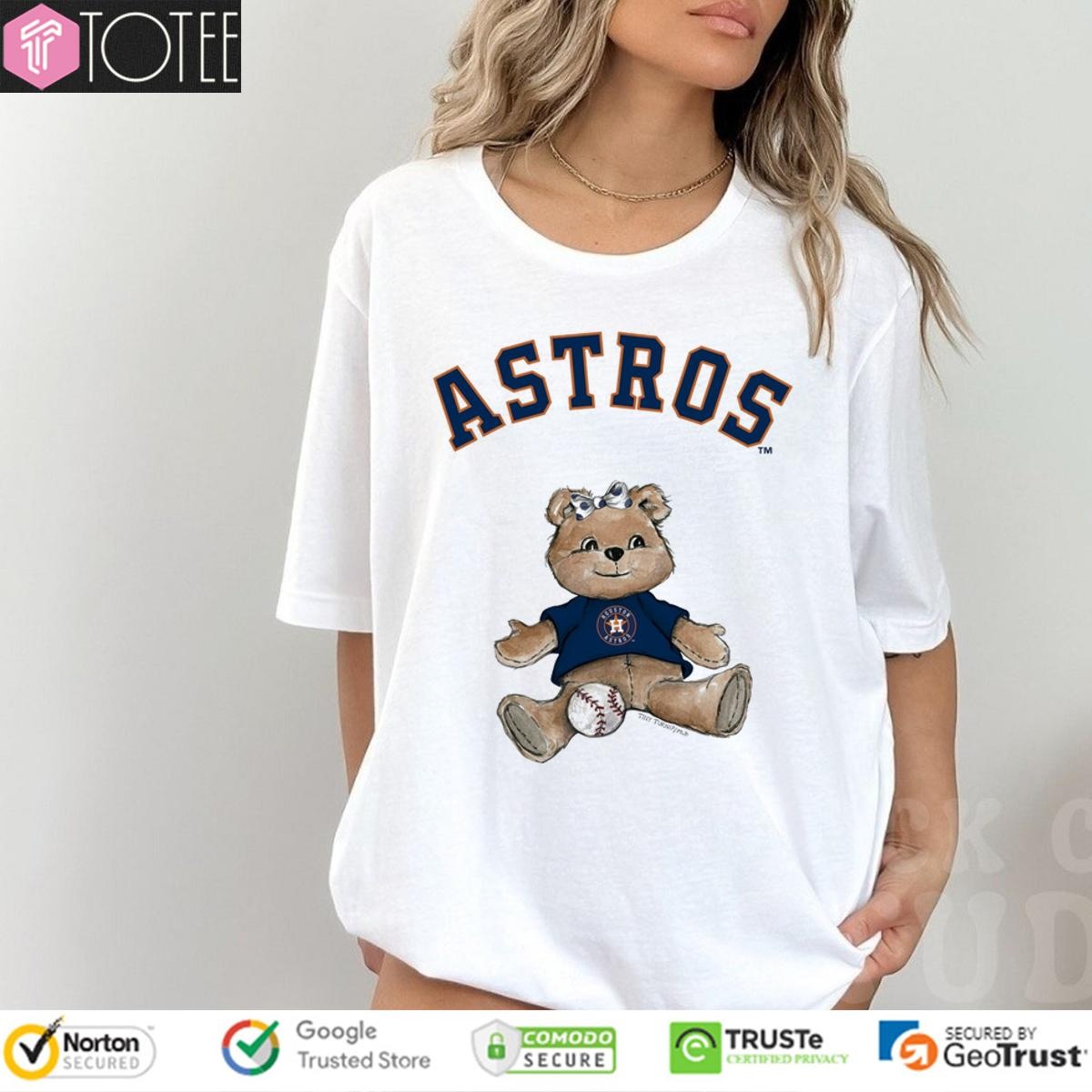 Tiny Turnip Teddy Bear X Houston Astros Baseball T-shirt