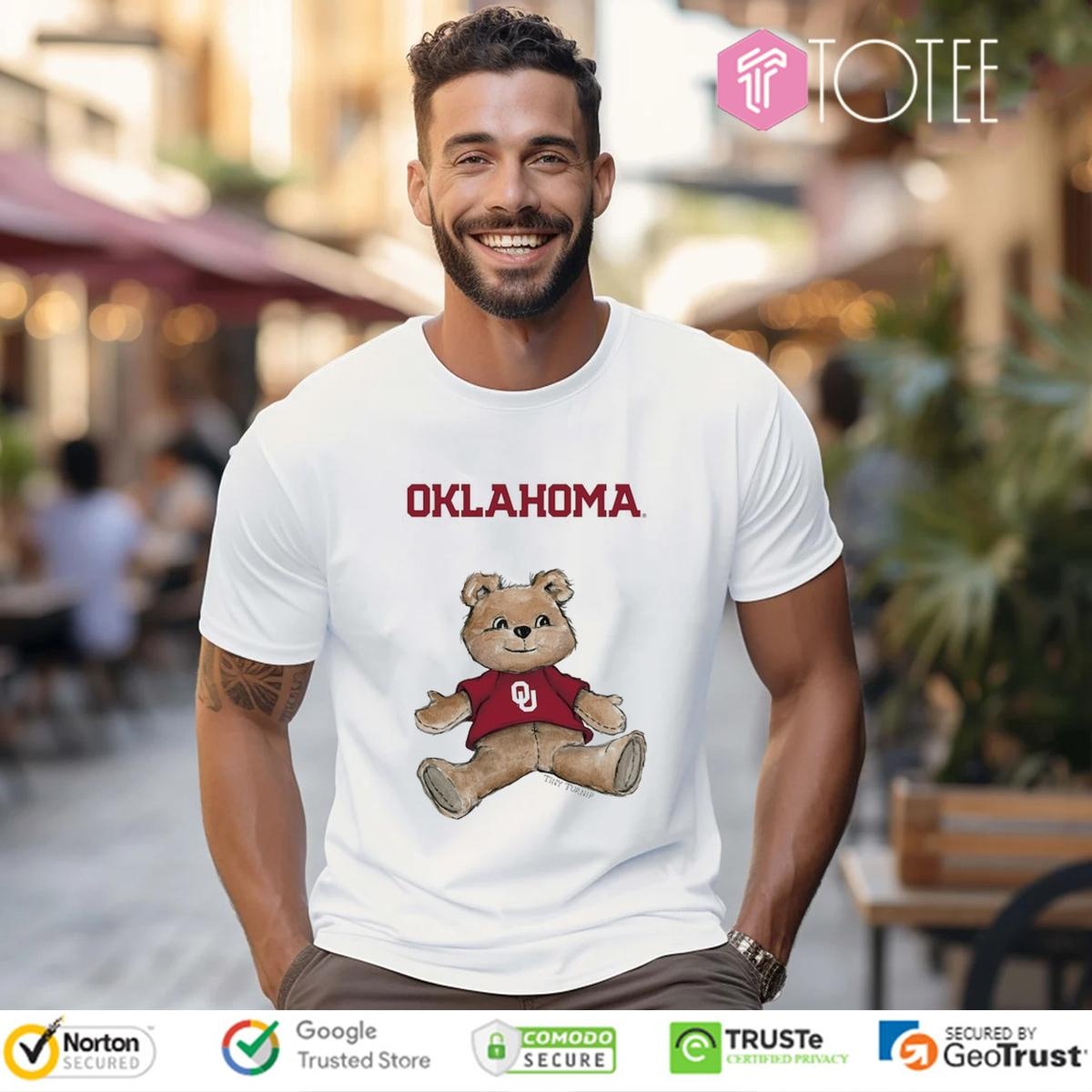 Tiny Turnip Teddy Bear X Oklahoma Sooners T-shirt