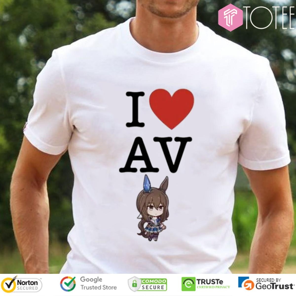 I Love Av Admire Vega Uma Musume Pretty Derby Anime T-shirt