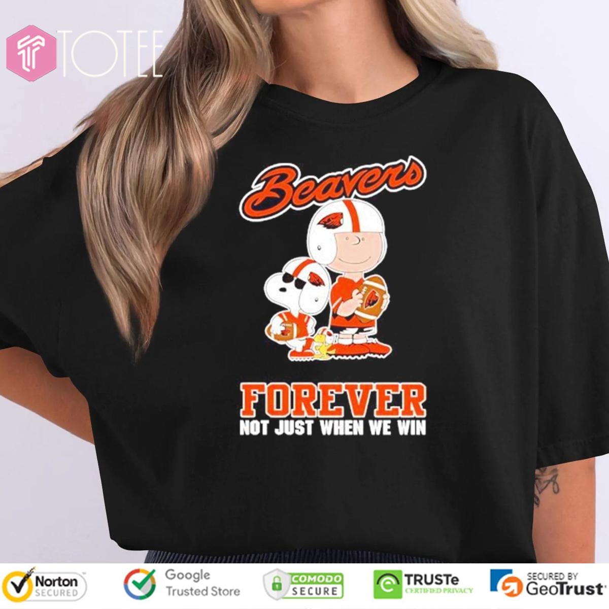 Oregon State Beavers Charlie Brown Snoopy Forever T-shirt